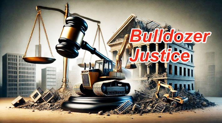 बुलडोजर ड्रामाबाजी !