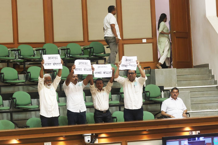 मिराबागचा आक्रोश सभागृहात