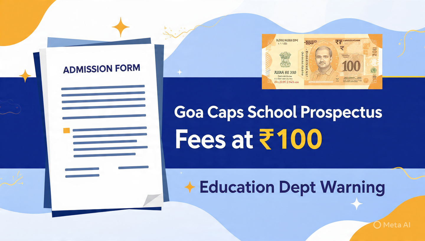Goa Education Dept Caps Prospectus Fees at ₹100; Warns Schools Against Overcharging