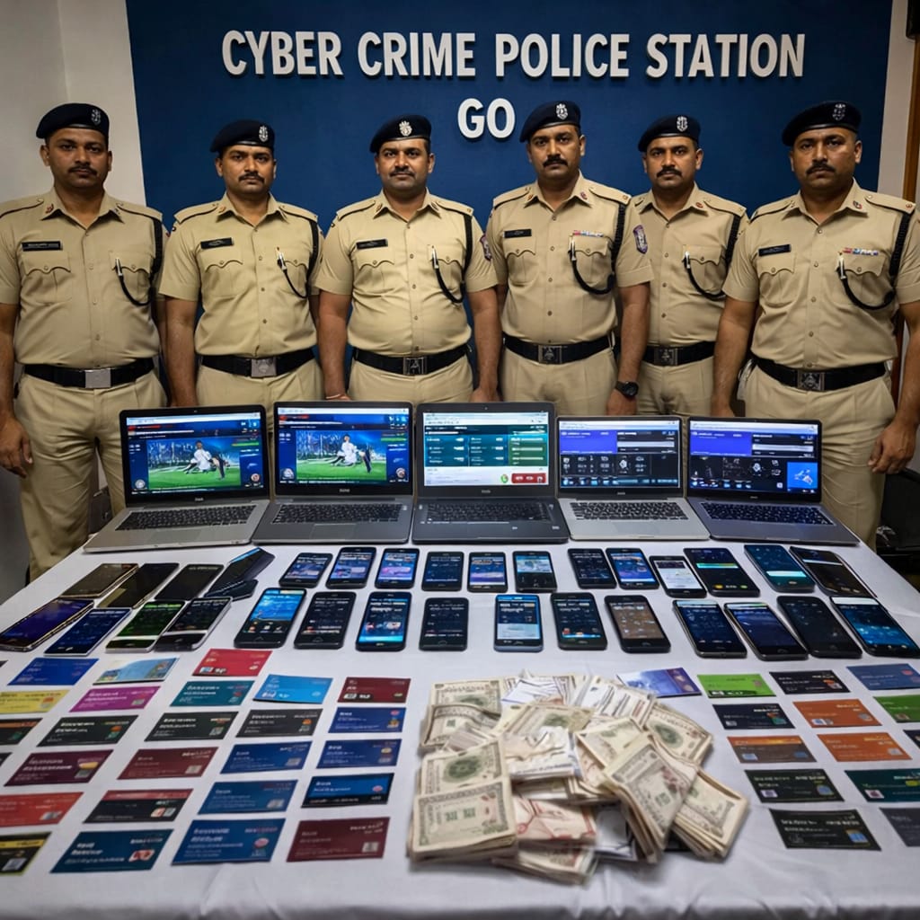 IPL Betting Racket Busted in Sangolda: Six Arrested by Goa Cyber Crime Police