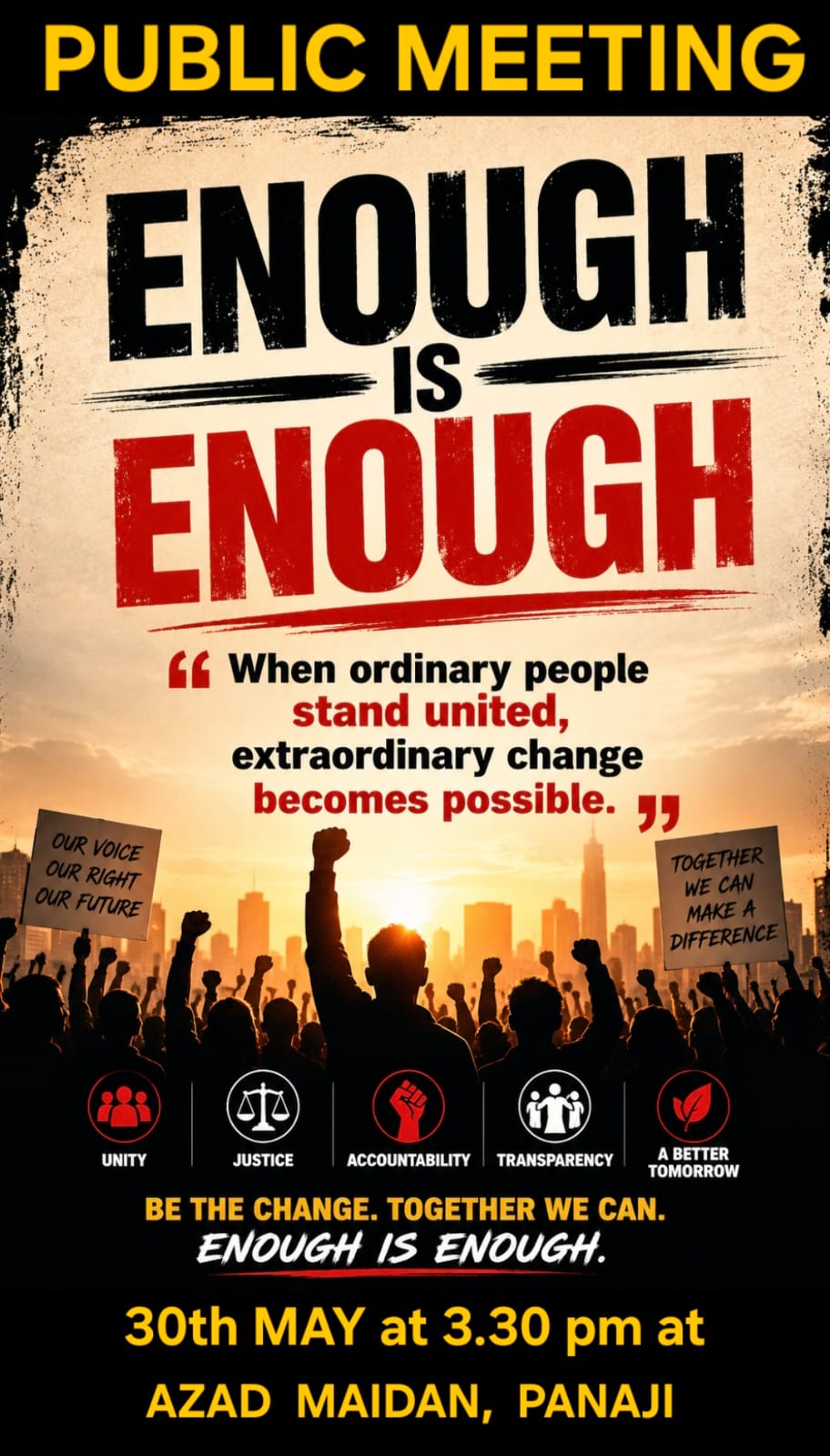 CCP Withdraws Permission for “Enough is Enough” Public Meeting at Azad Maidan