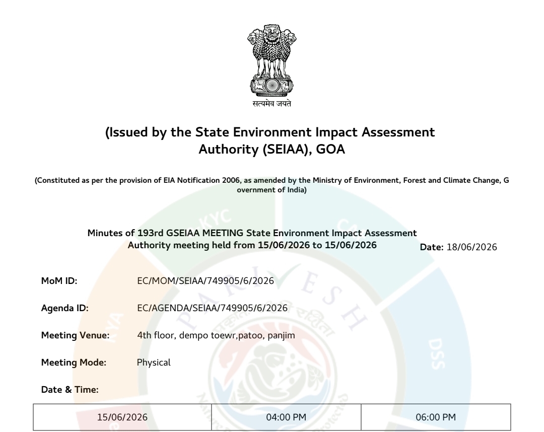 SEIAA Defers Karapur Complaints Pending Before High Court, Seeks Clarification on EIA Applicability