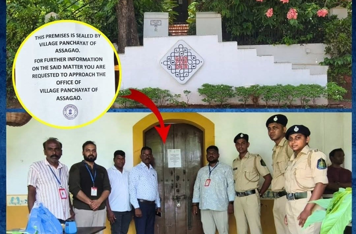 Assagao Panchayat Seals ‘Gunpowder’ Restaurant Over Alleged Unauthorized Operations