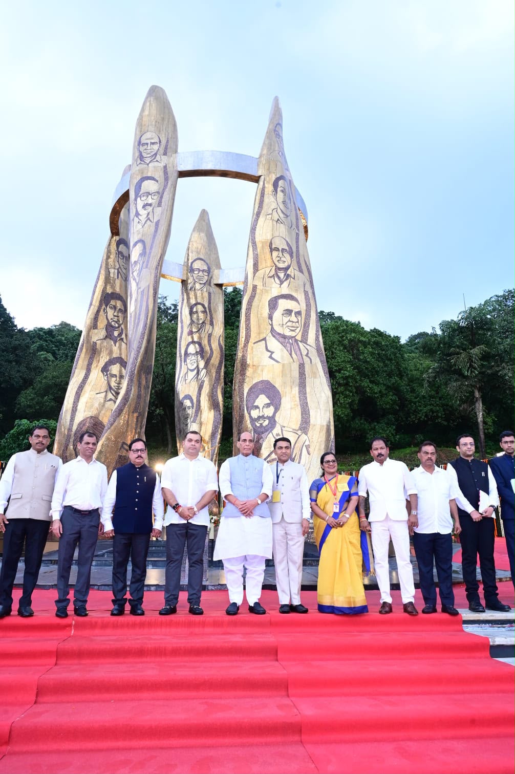 Rajnath Singh Inaugurates Hutatma Smruti Smarak at Patradevi