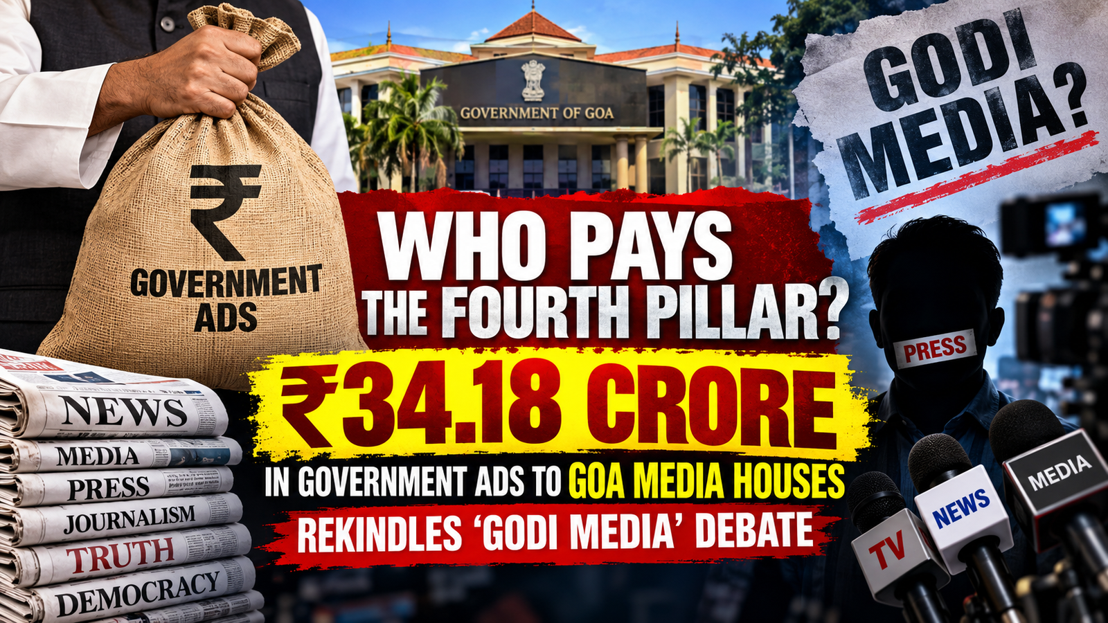 Who Is the Goa Government’s ‘Favourite’ Watch Dog? ₹34.18 crore in government advertising throws up some rather interesting leaders