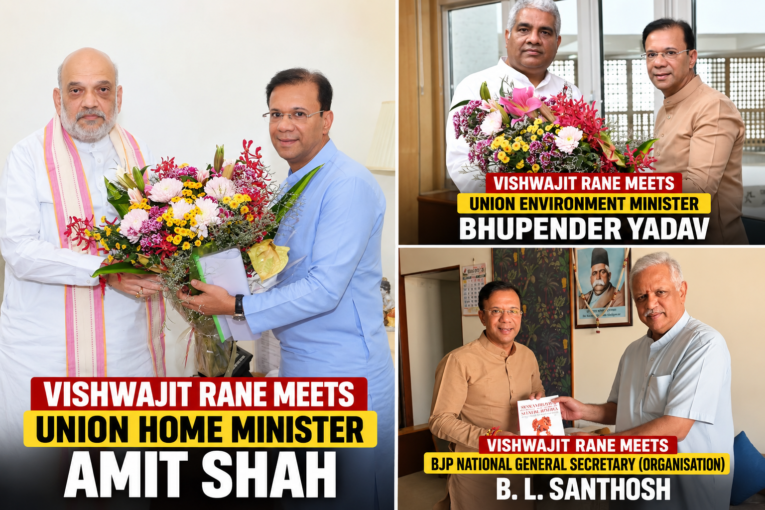 Rane’s Delhi Meetings Trigger Political Buzz as Goa Heads Towards 2027